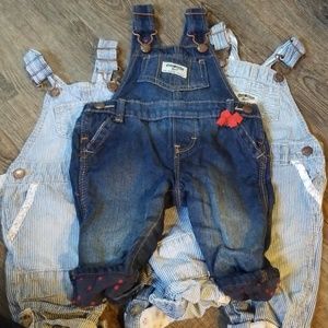 3 Pairs of Oshkosh overalls